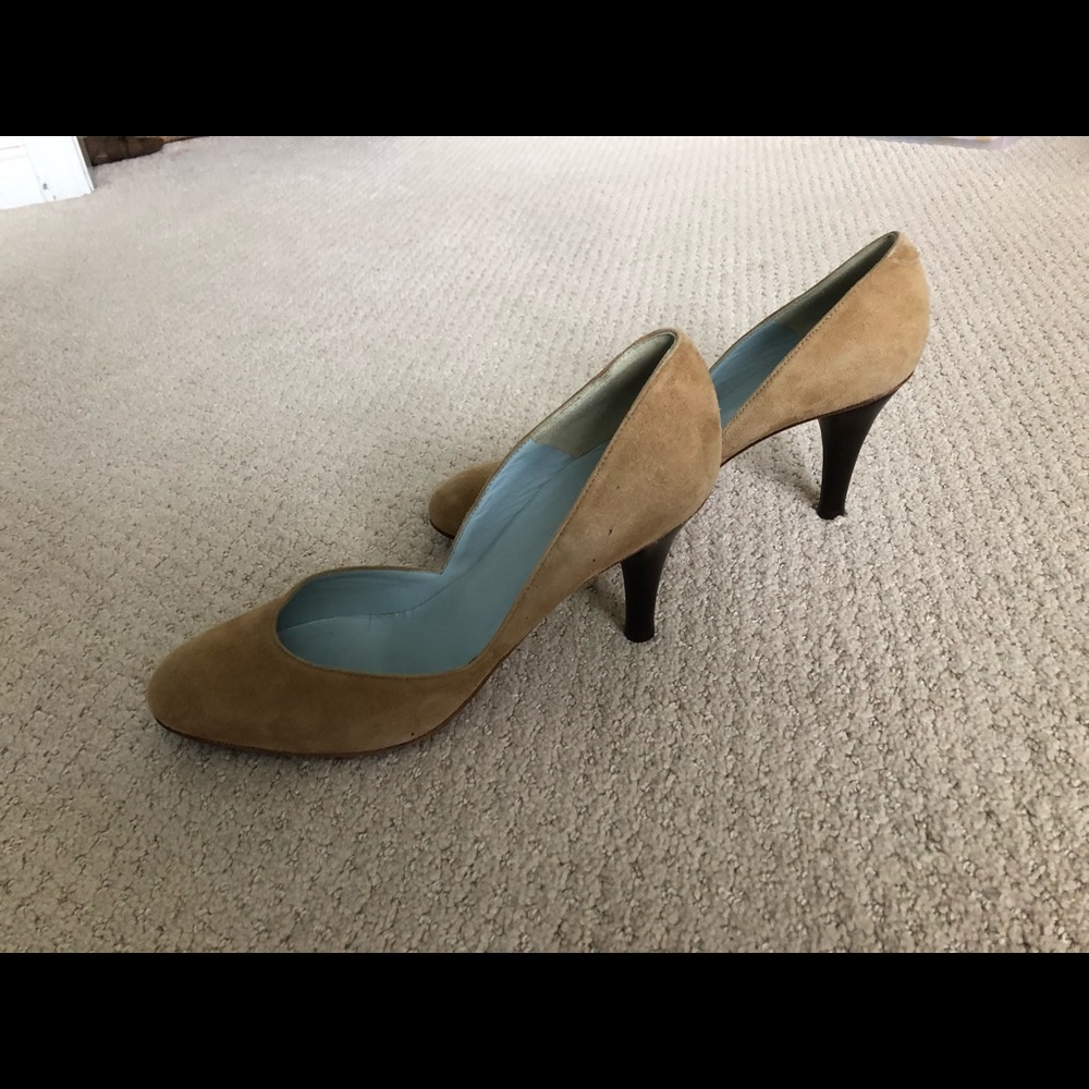 Faux suede Nude pumps - Picture 6 of 7